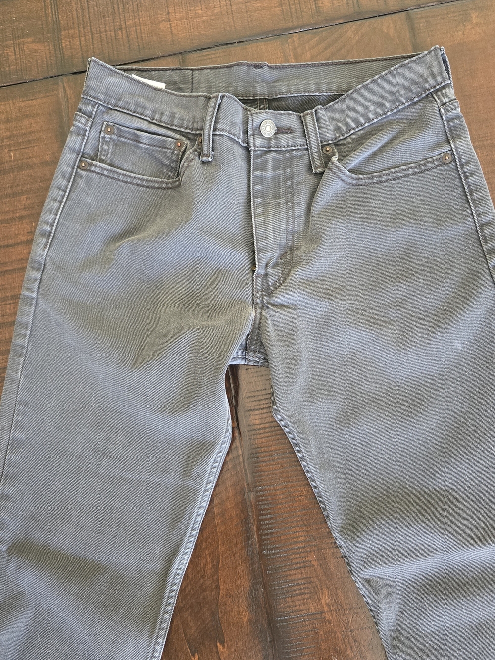 Levi's Slim Straight Jeans in Charcoal Gray